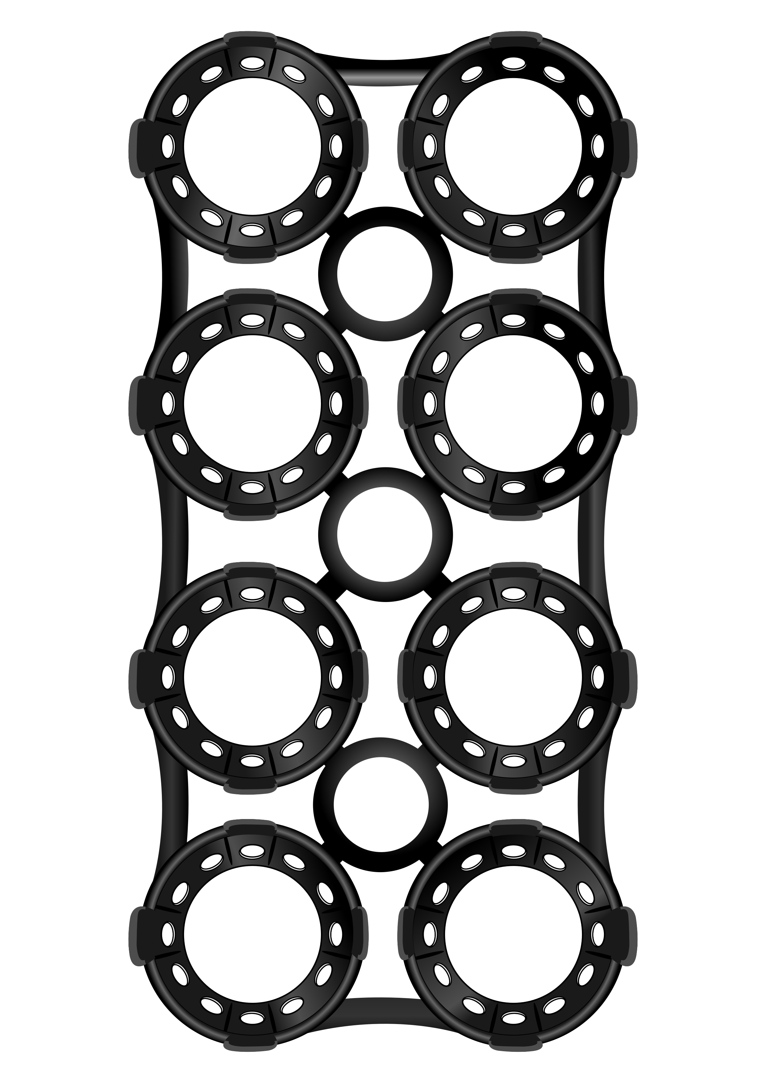 8 Pack Hard Ring